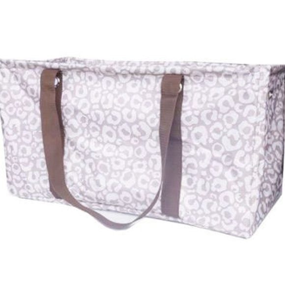 Defective Thirty-One Large Utility Tote SayItTaupe - Picture 1 of 4